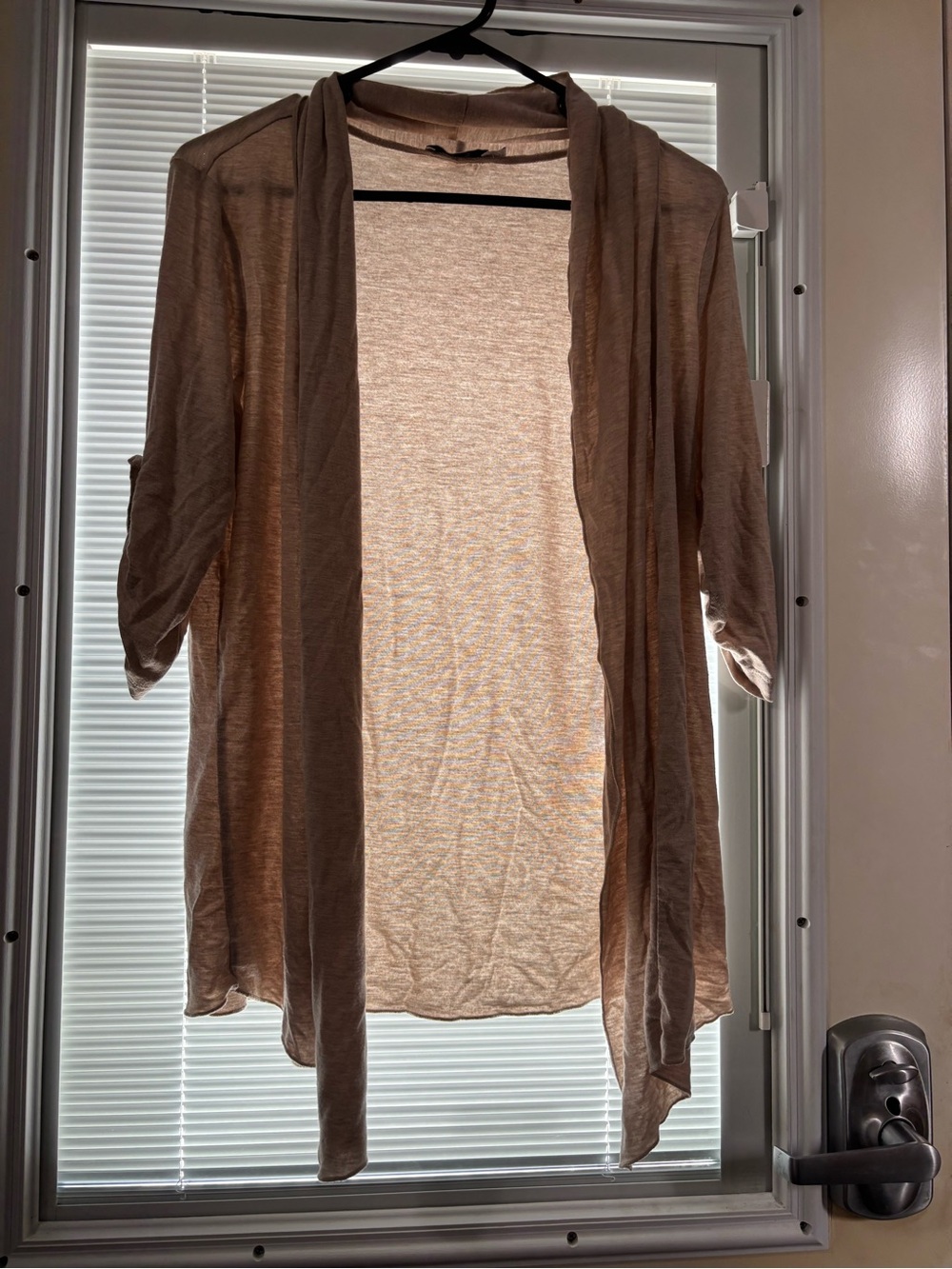 Ricki's Lightweight Open Cardigan in Beige